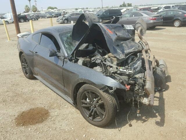 1FA6P8TH3F5386341 - 2015 FORD MUSTANG GRAY photo 1