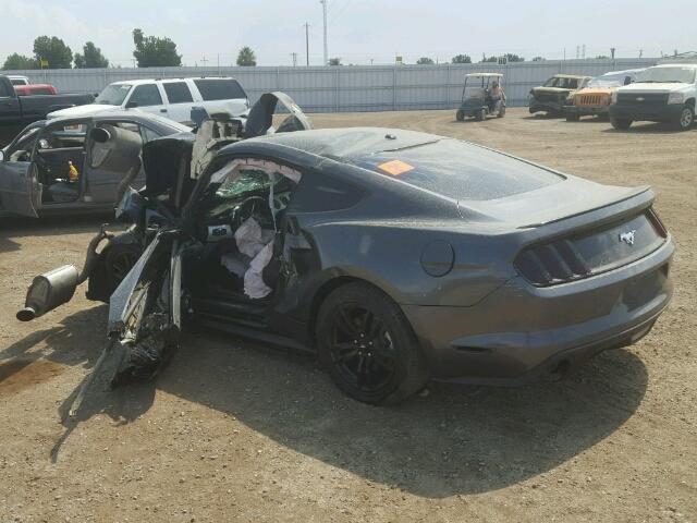 1FA6P8TH3F5386341 - 2015 FORD MUSTANG GRAY photo 3