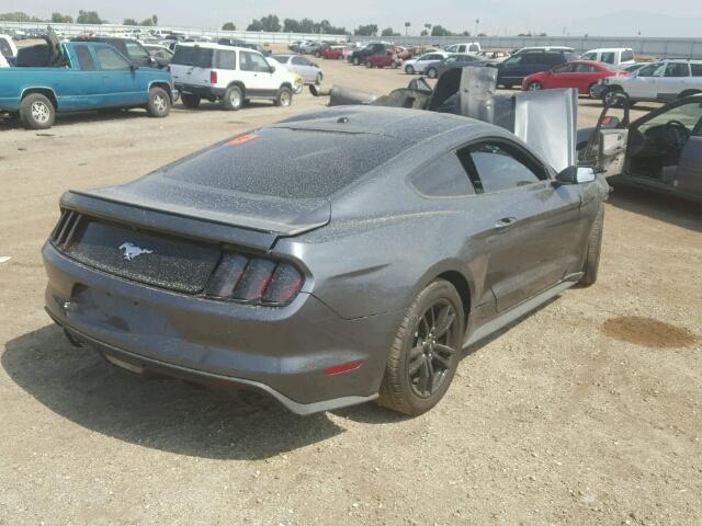 1FA6P8TH3F5386341 - 2015 FORD MUSTANG GRAY photo 4