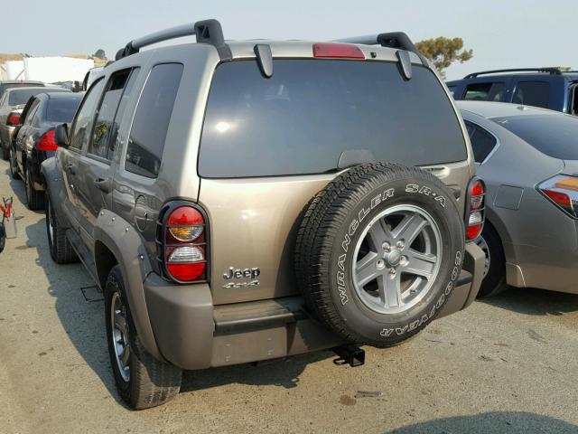 1J8GL38K45W626435 - 2005 JEEP LIBERTY RE 绿色 照片 3