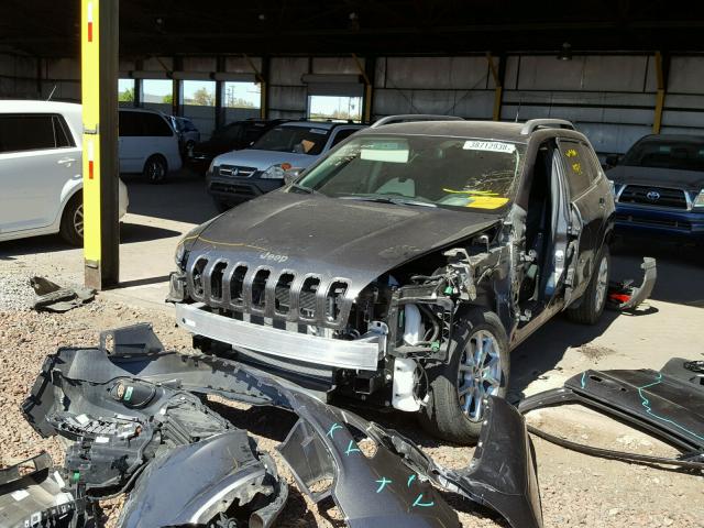 1C4PJMLB0JD527658 - 2018 JEEP CHEROKEE L CHARCOAL photo 2