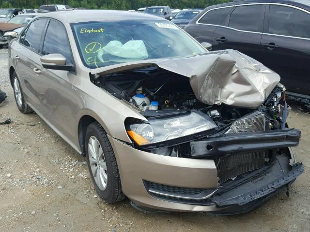 1VWAT7A30FC054545 - 2015 VOLKSWAGEN PASSAT S ذهبي صورة 1