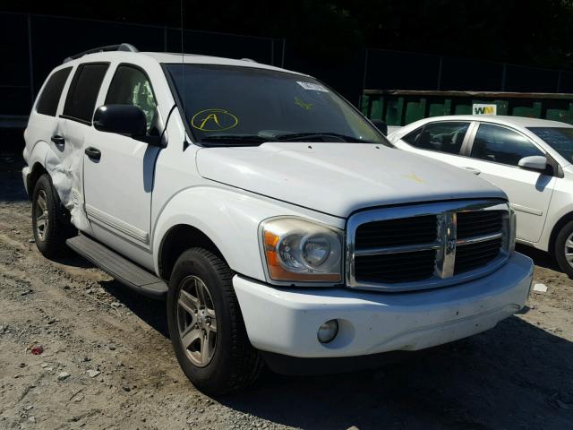 1D8HD48DX5F526146 - 2005 DODGE DURANGO SL WHITE photo 1