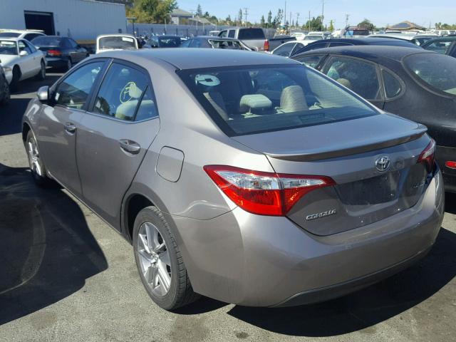 5YFBPRHE3EP085311 - 2014 TOYOTA COROLLA EC 棕色 照片 3