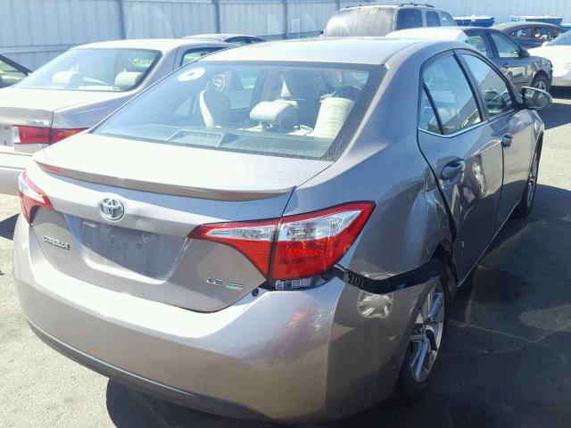 5YFBPRHE3EP085311 - 2014 TOYOTA COROLLA EC BROWN photo 4