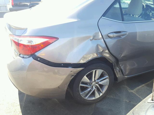 5YFBPRHE3EP085311 - 2014 TOYOTA COROLLA EC 棕色 照片 9