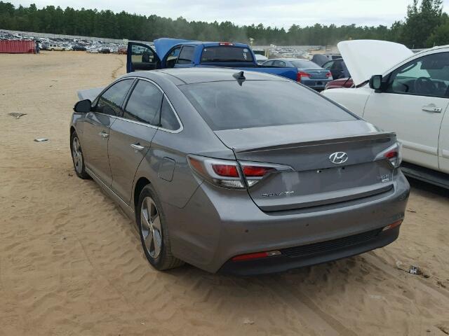 KMHE34L30HA065586 - 2017 HYUNDAI SONATA HYB GRAY photo 3