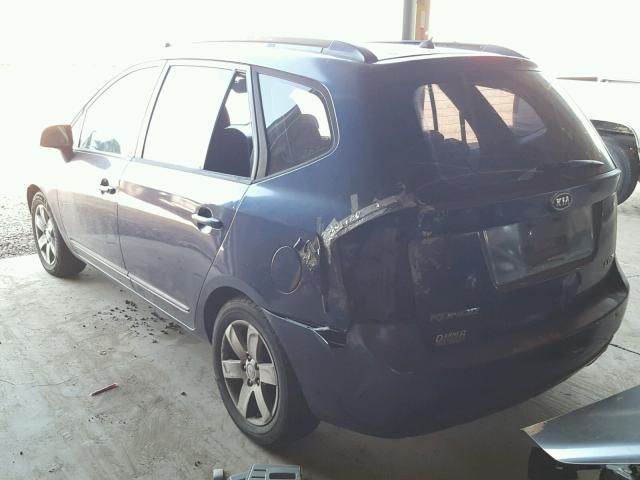 KNAFG526X77101551 - 2007 KIA RONDO LX BLUE photo 3