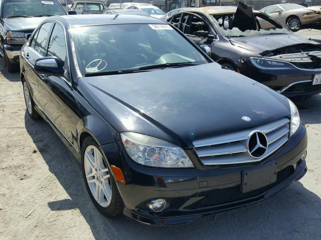 WDDGF56XX8F170122 - 2008 MERCEDES-BENZ C 350 BLACK photo 1