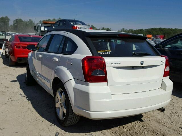 1B3HB78K38D695480 - 2008 DODGE CALIBER R/ WHITE photo 3