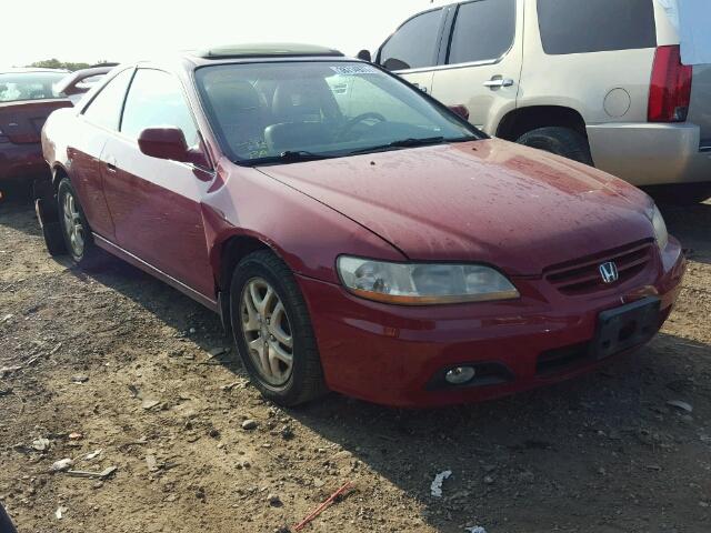 1HGCG22522A036445 - 2002 HONDA ACCORD EX RED photo 1