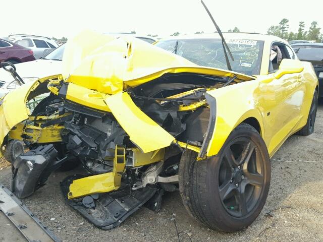 1G1FB1RS4G0157662 - 2016 CHEVROLET CAMARO LT YELLOW photo 2