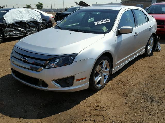 3FAHP0KC5BR112257 - 2011 FORD FUSION SPO SILVER photo 2