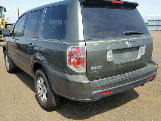 5FNYF28176B050298 - 2006 HONDA PILOT LX GREEN photo 3