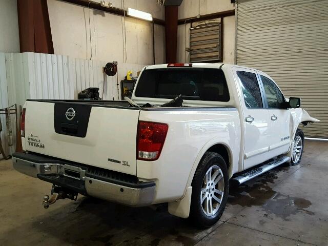 1N6BA0ED1BN312235 - 2011 NISSAN TITAN S WHITE photo 4