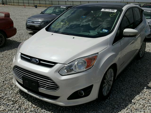 1FADP5BU4EL515069 - 2014 FORD C-MAX SEL WHITE photo 2