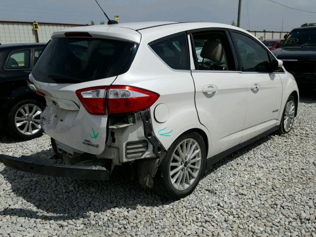 1FADP5BU4EL515069 - 2014 FORD C-MAX SEL WHITE photo 4