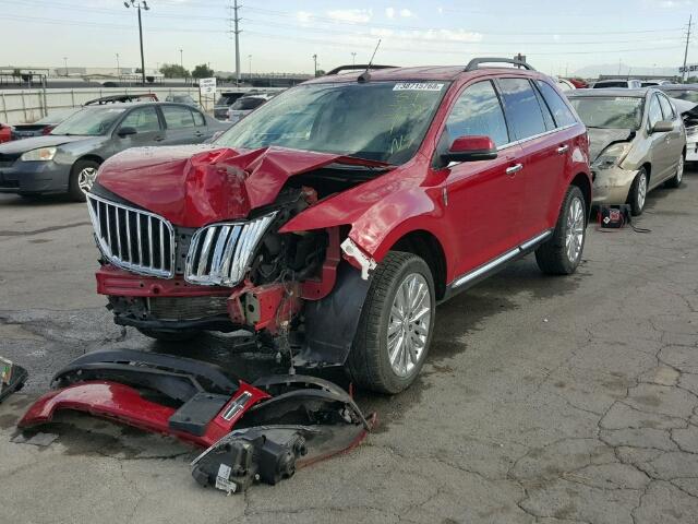 2LMDJ6JK2CBL04659 - 2012 LINCOLN MKX RED photo 2