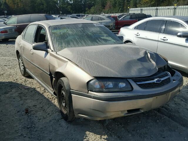 2G1WF52E039277703 - 2003 CHEVROLET IMPALA GOLD photo 1