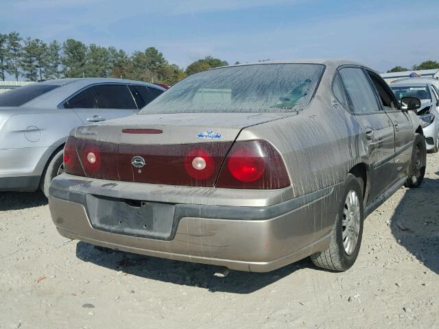 2G1WF52E039277703 - 2003 CHEVROLET IMPALA GOLD photo 4