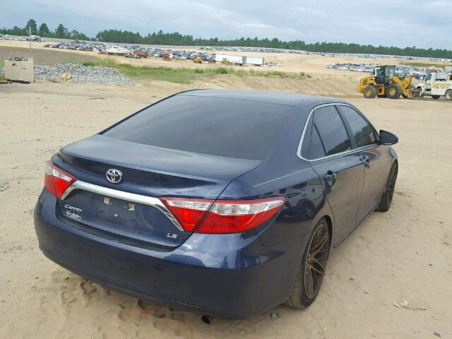 4T4BF1FK2FR478932 - 2015 TOYOTA CAMRY BLUE photo 4