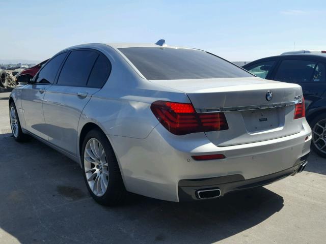 WBAYE4C50ED138315 - 2014 BMW 740 LI SILVER photo 3