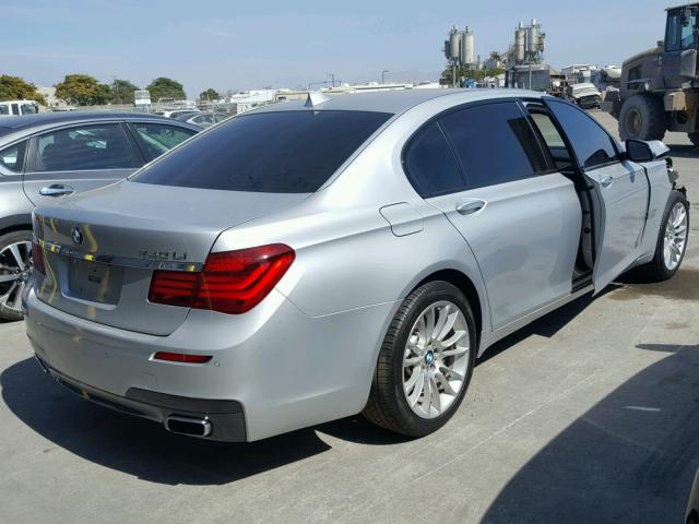 WBAYE4C50ED138315 - 2014 BMW 740 LI SILVER photo 4