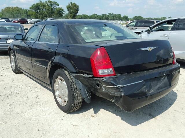 2C3LA53G96H437505 - 2006 CHRYSLER 300 TOURIN BLACK photo 3