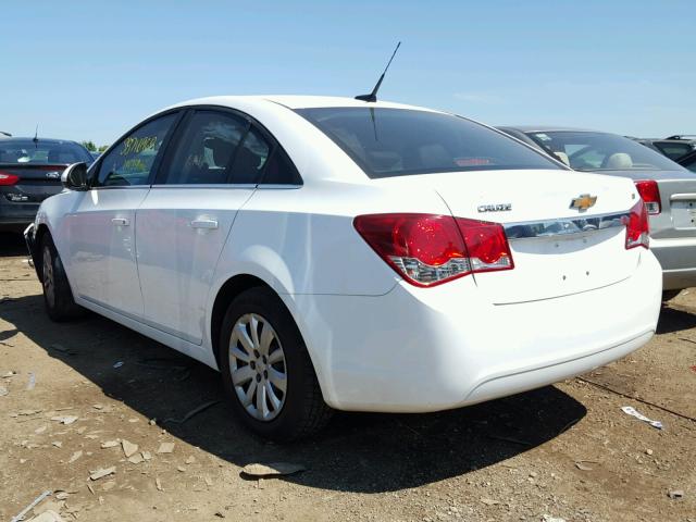 1G1PF5S90B7215922 - 2011 CHEVROLET CRUZE LT WHITE photo 3