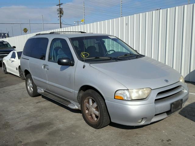 4N2ZN16T21D810107 - 2001 NISSAN QUEST SE SILVER photo 1