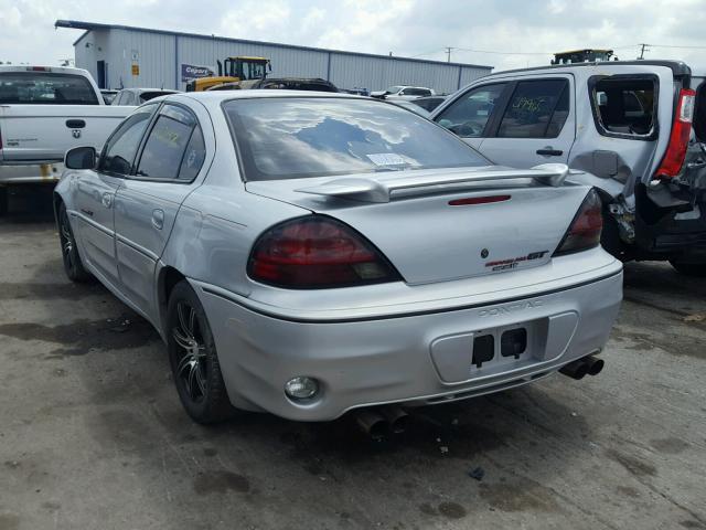 1G2NW52EX1C286437 - 2001 PONTIAC GRAND AM G GRAY photo 3