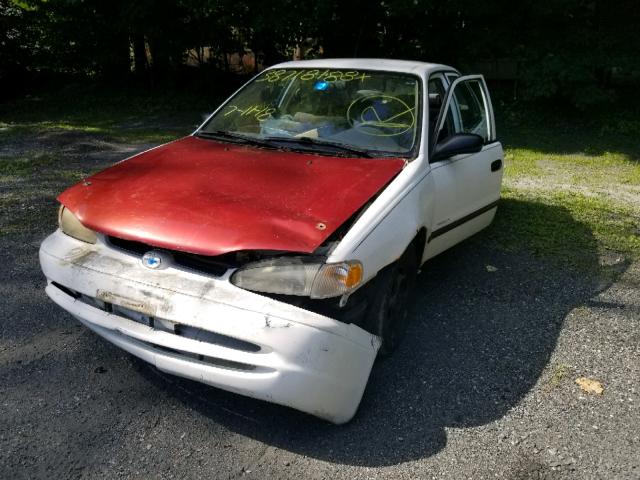 1Y1SK52861Z402925 - 2001 CHEVROLET GEO PRIZM 白色 照片 2