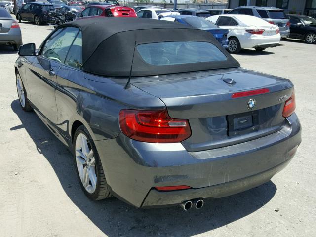 WBA2K9C32HV950532 - 2017 BMW 230I GRAY photo 3