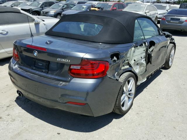 WBA2K9C32HV950532 - 2017 BMW 230I GRAY photo 4
