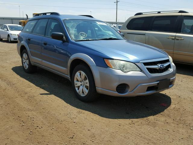 4S4BP60C787353772 - 2008 SUBARU OUTBACK BLUE photo 1