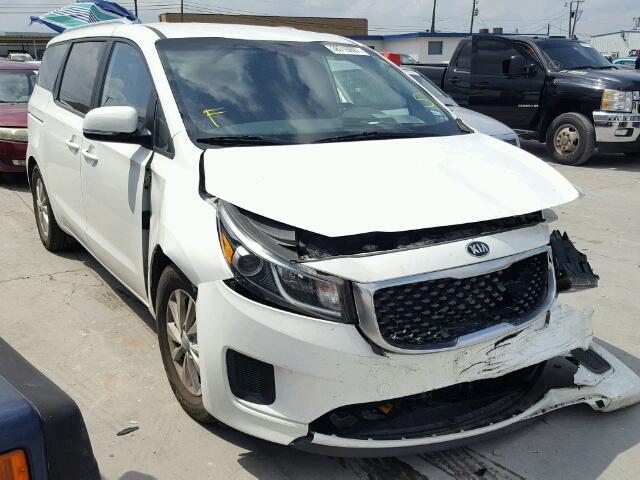 KNDMB5C15F6068412 - 2015 KIA SEDONA WHITE photo 1