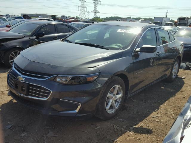 1G1ZB5ST4HF189694 - 2017 CHEVROLET MALIBU LS 灰色 照片 2