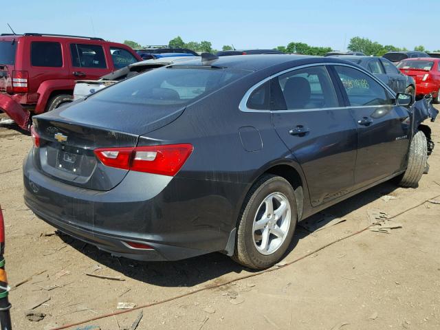 1G1ZB5ST4HF189694 - 2017 CHEVROLET MALIBU LS 灰色 照片 4