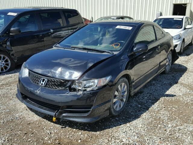 2HGFG11059H004128 - 2009 HONDA CIVIC EXL შავი ფოტო 2