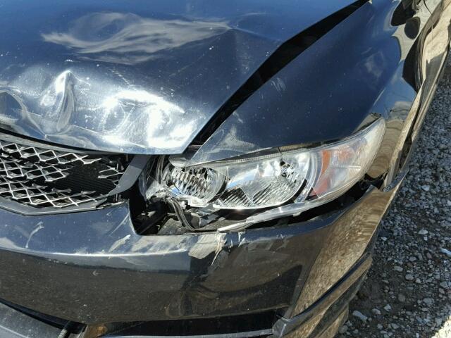 2HGFG11059H004128 - 2009 HONDA CIVIC EXL შავი ფოტო 9