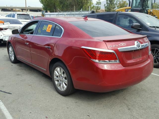 1G4GC5ER4DF177286 - 2013 BUICK LACROSSE RED photo 3