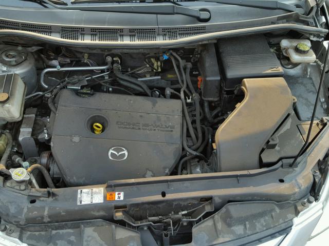 JM1CR29L680302139 - 2008 MAZDA 5 SILVER photo 7