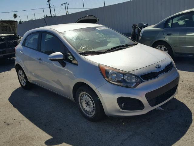 KNADN5A39F6452766 - 2015 KIA RIO EX SILVER photo 1