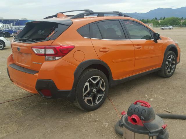 JF2GTAMC8JH232625 - 2018 SUBARU CROSSTREK ORANGE photo 4