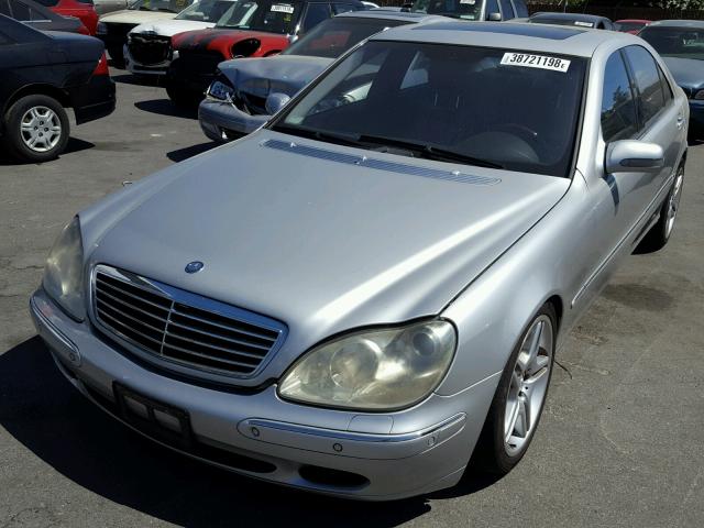 WDBNG75J91A193688 - 2001 MERCEDES-BENZ S 500 SILVER photo 2
