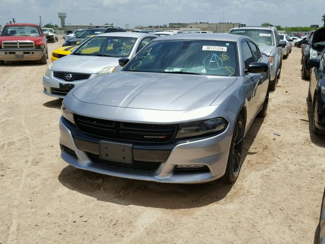 2C3CDXHG7GH165162 - 2016 DODGE CHARGER SX SILVER photo 2