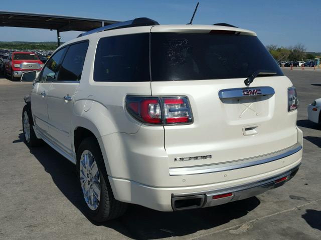 1GKKRTKD0DJ249919 - 2013 GMC ACADIA DEN WHITE photo 3