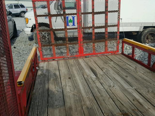 4YMUL12124G014142 - 2004 UTILITY TRAILER RED photo 6