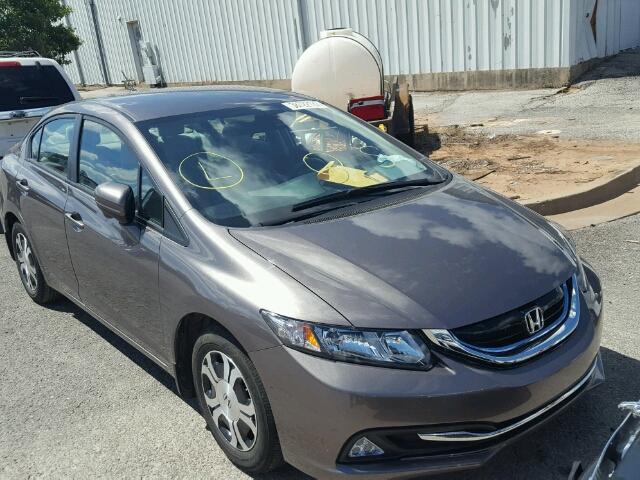 19XFB4F21EE001824 - 2014 HONDA CIVIC HYBR BROWN photo 1