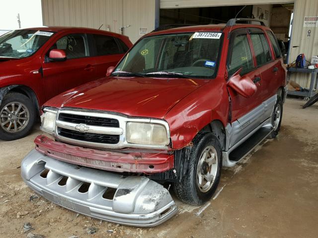 2CNBE634116937178 - 2001 CHEVROLET TRACKER RED photo 2